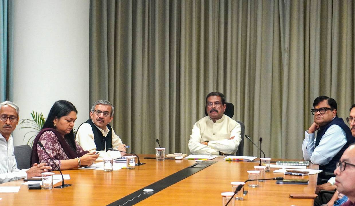 Dharmendra Pradhan chairs high-level review meeting on NEET-UG 2026 Re-Exam preparedness
