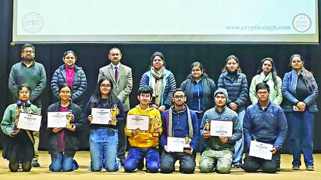 DTU Crossword Contest 2026 Enthralls Students Despite Heavy Rains