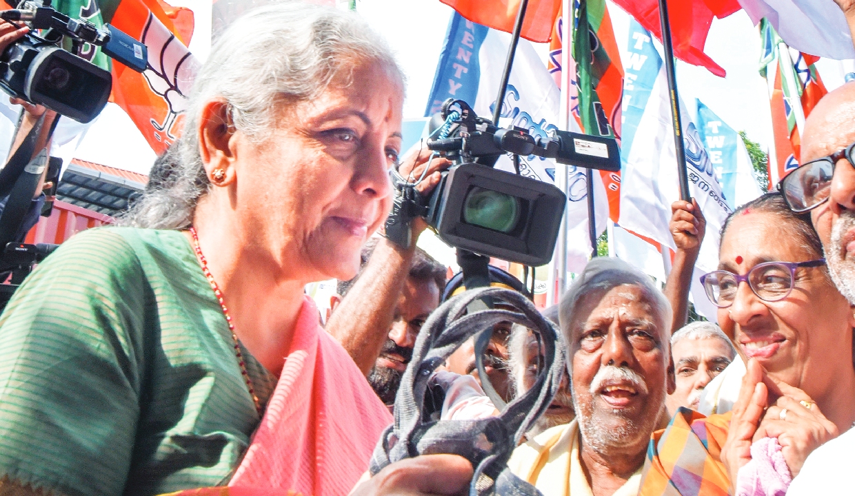Even God is not safe in Kerala, alleges Nirmala Sitharaman