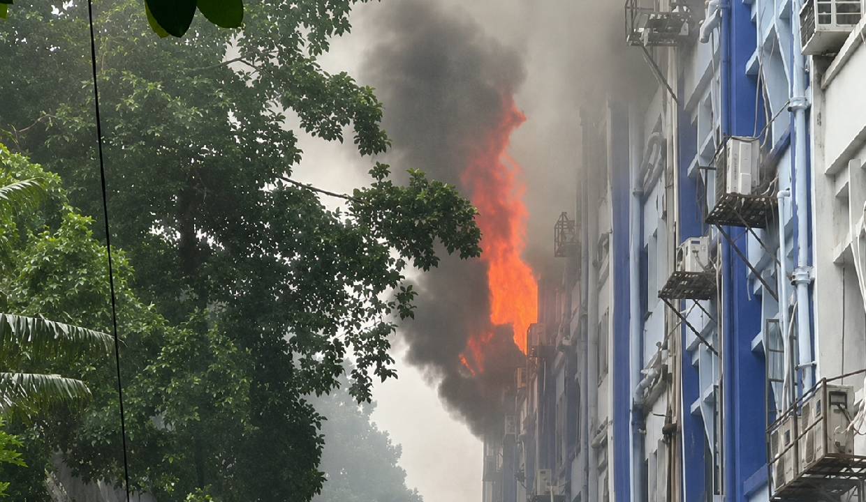 Fire breaks out at South 24 Parganas Zilla Parishad office in Kolkata