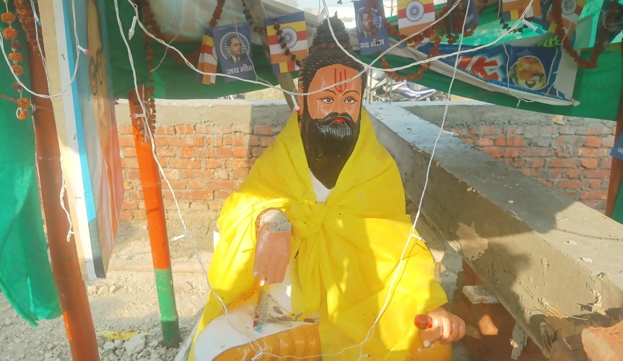 Five held for damaging statue of Sant Ravidas in UP's Ballia