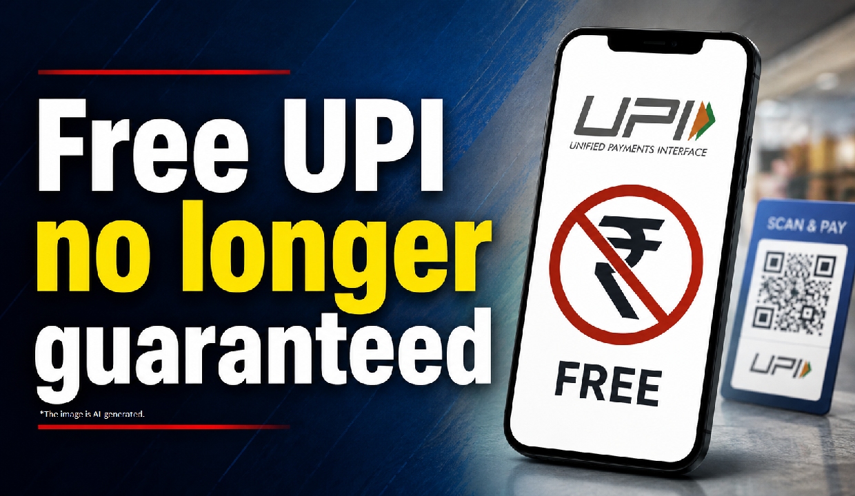 Free UPI no longer guaranteed