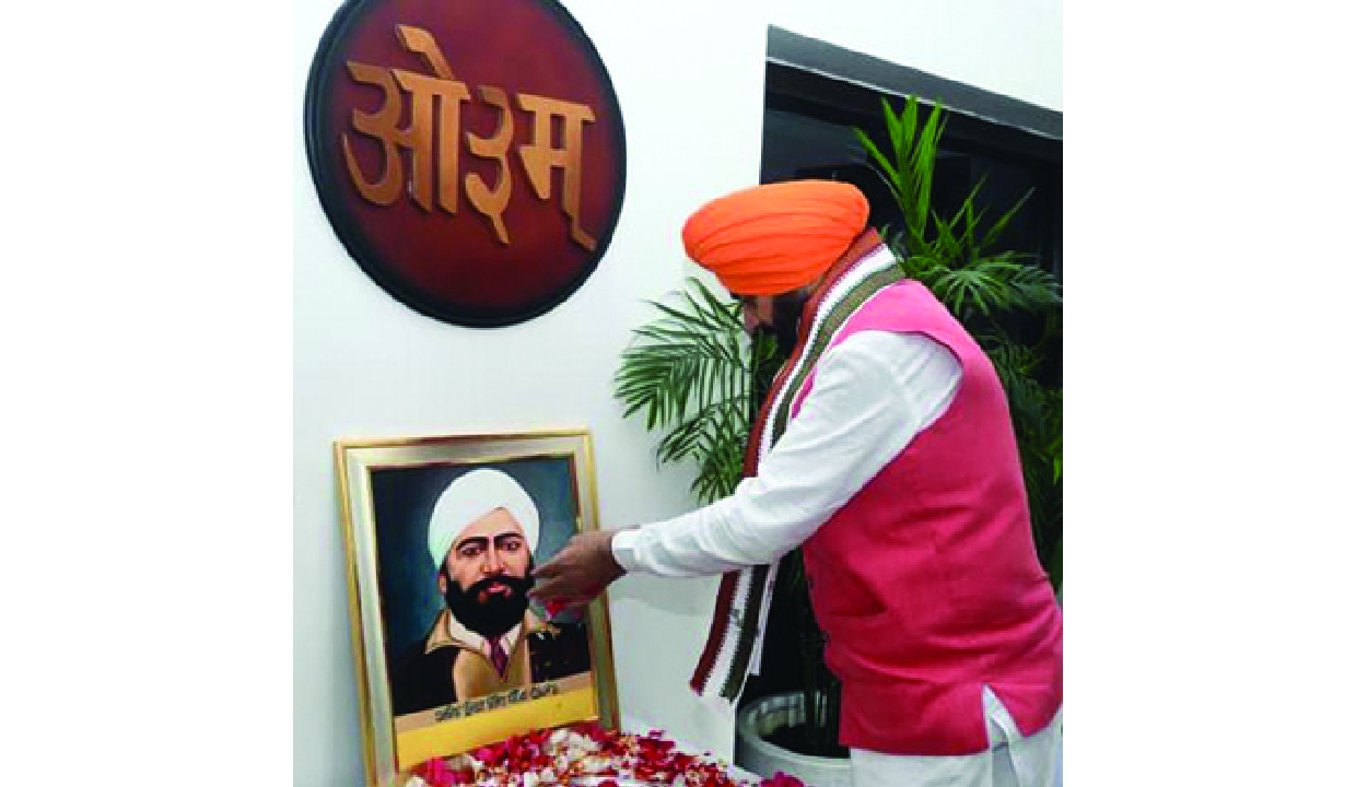 Haryana CM Saini pays tribute to Shaheed Udham Singh on martyrdom day