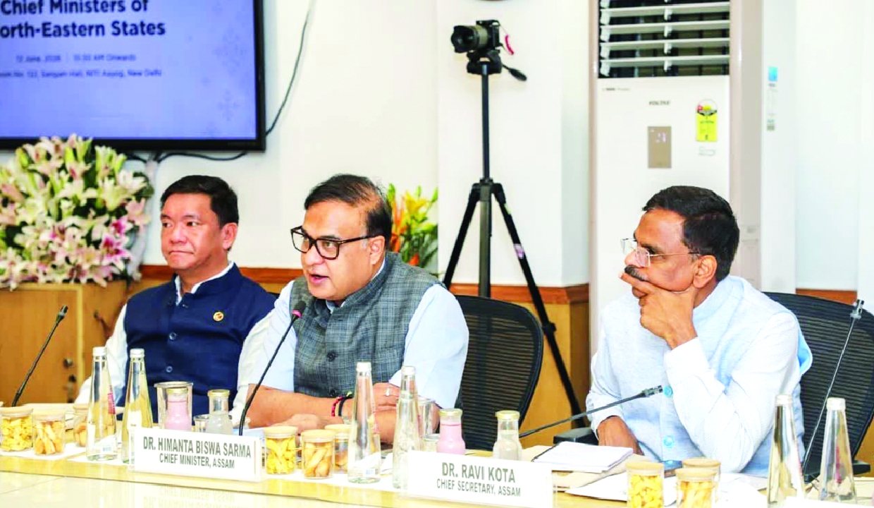 Himanta calls for geographic equity at NITI Aayog meet with Northeast CMs
