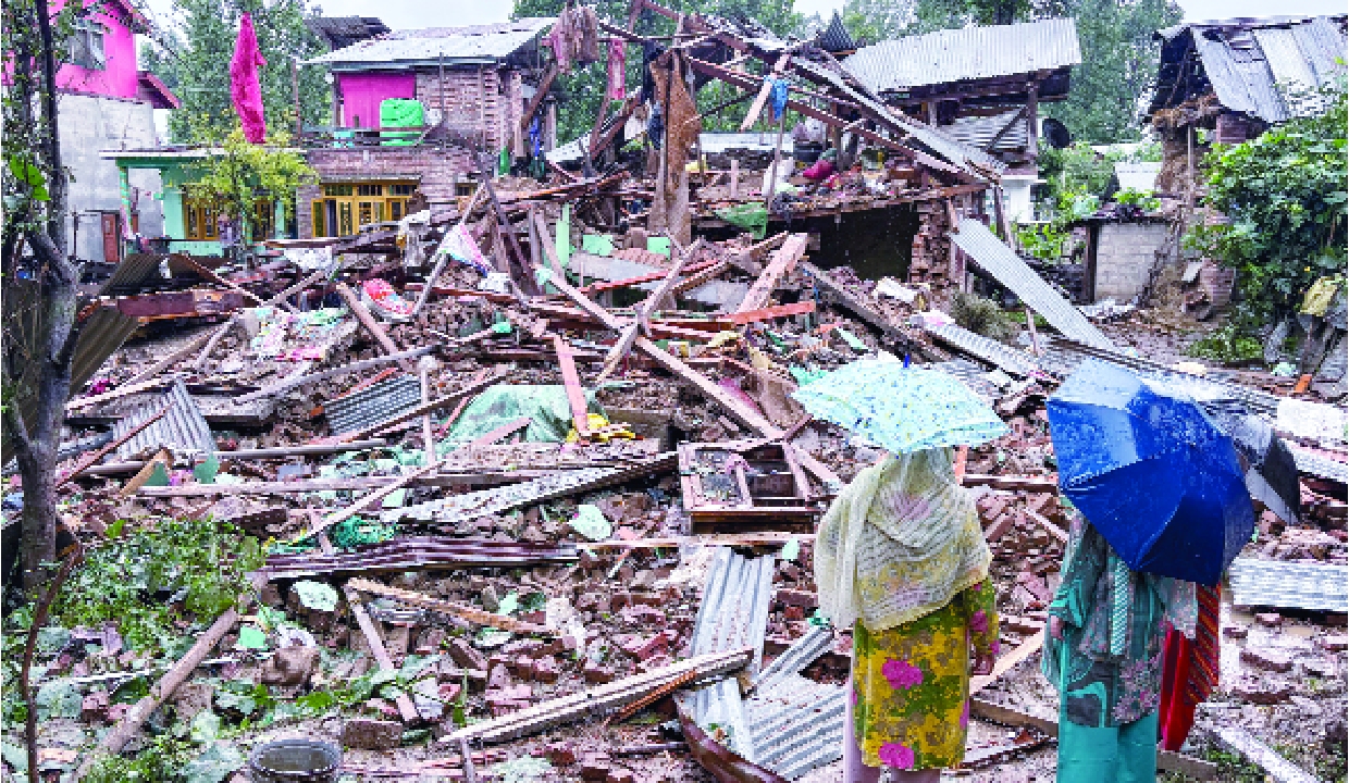 Houses of 2 LeT terrorists demolished, over 2,000 detained after cop killed in J&K