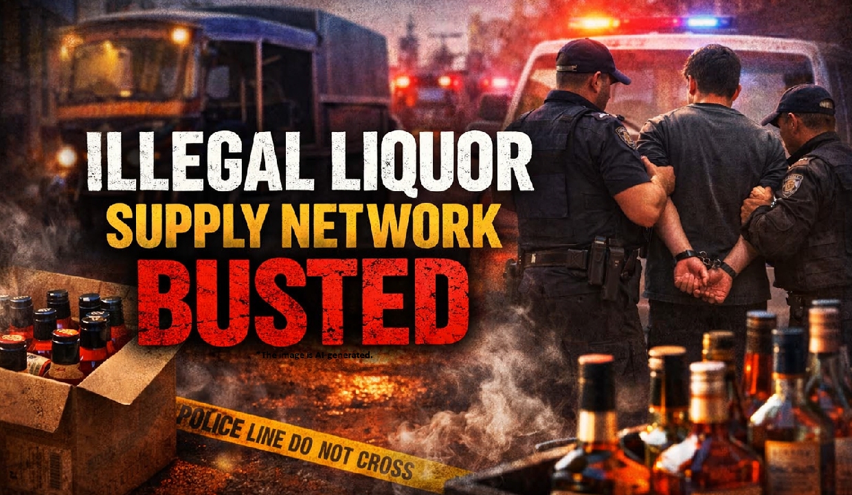 Illegal liquor supply network busted