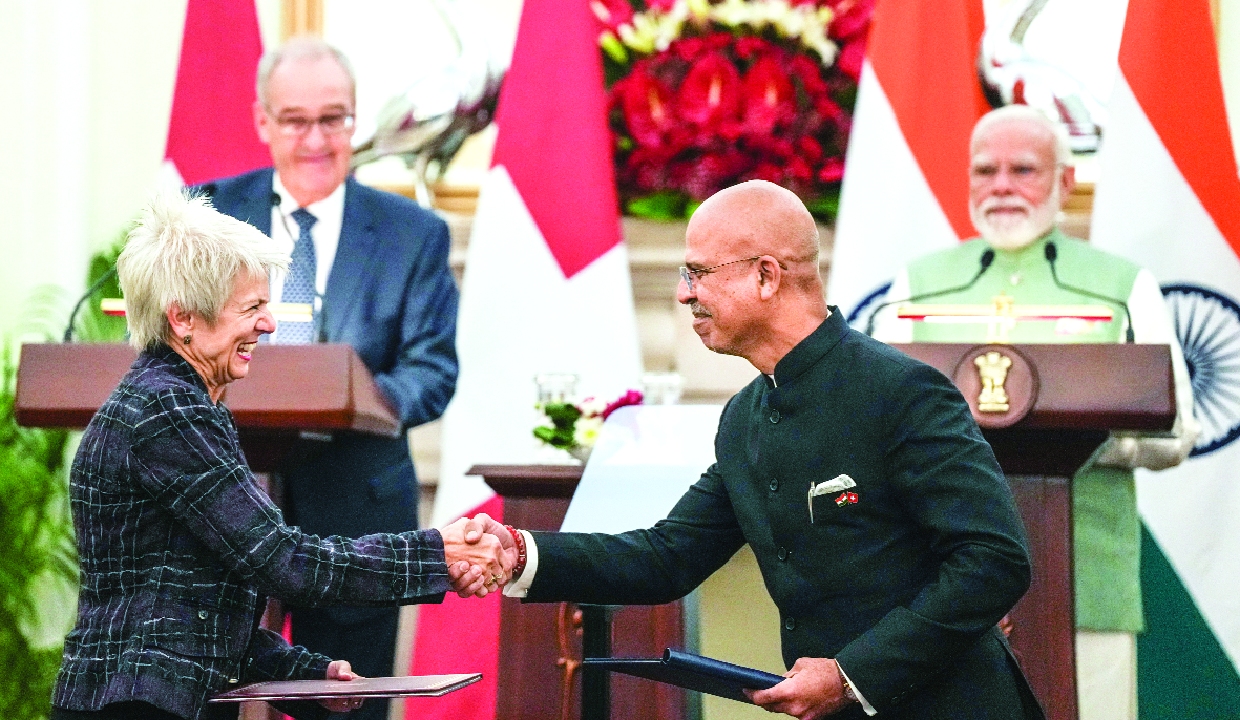 India, Switzerland sign pacts to boost ties