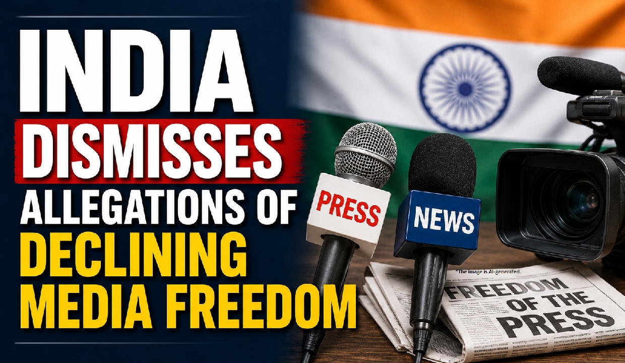 India dismisses allegations of declining media freedom