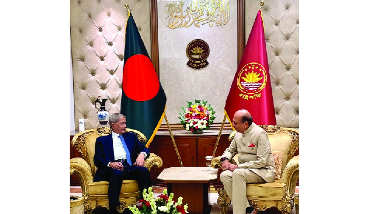 Indian envoy Trivedi meets Bangladesh president