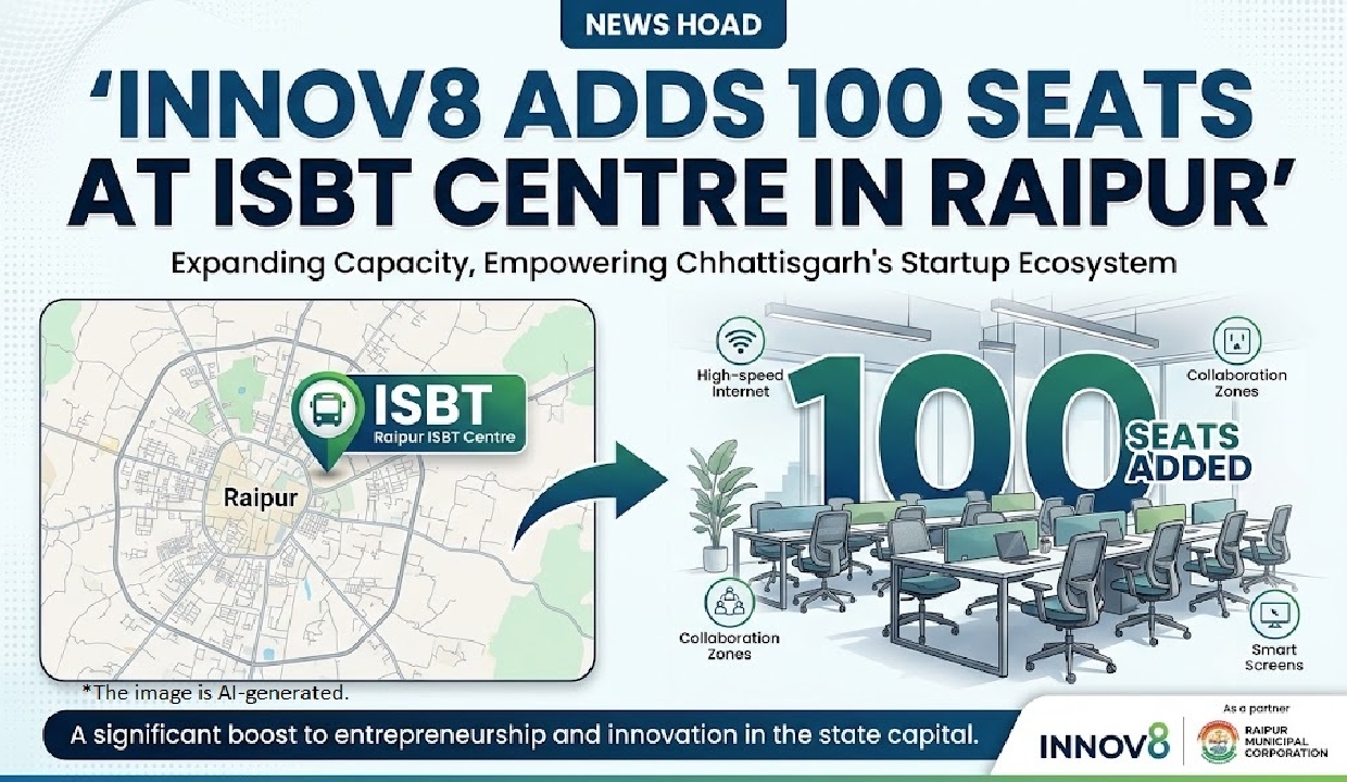 Innov8 adds 100 seats at ISBT Centre in Raipur