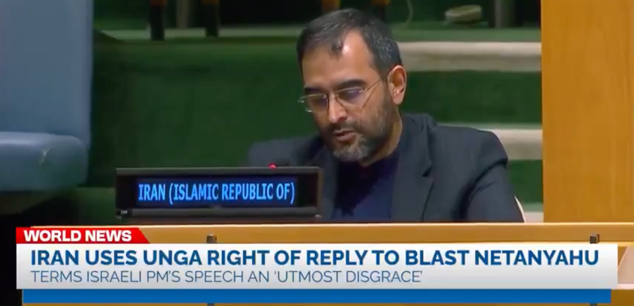 Iran hits back at Netanyahu at UN, accuses Israel of ‘hypocrisy’