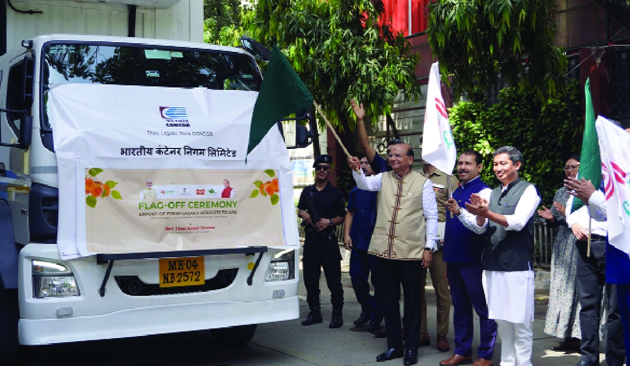 Ladakh flags off first 5 MT apricot consignment to UAE
