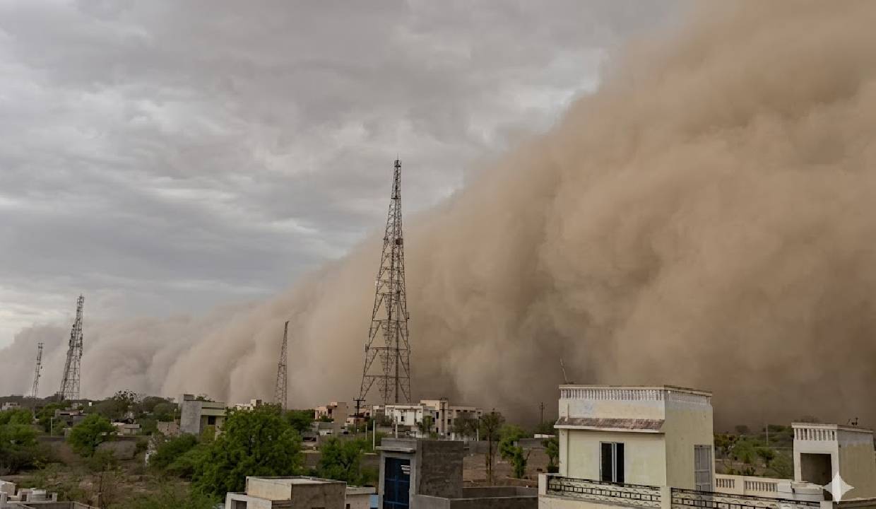 Massive dust storms and hailstorms batter Rajasthan