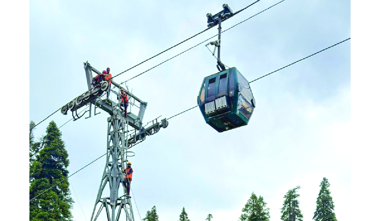 Mid-air panic as Gulmarg ropeway stops suddenly