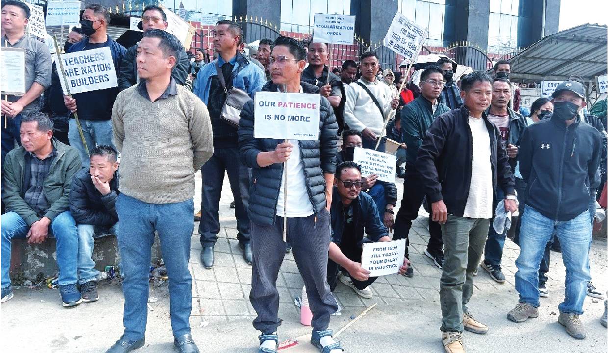 Nagaland Govt teachers to intensify protest from March 2