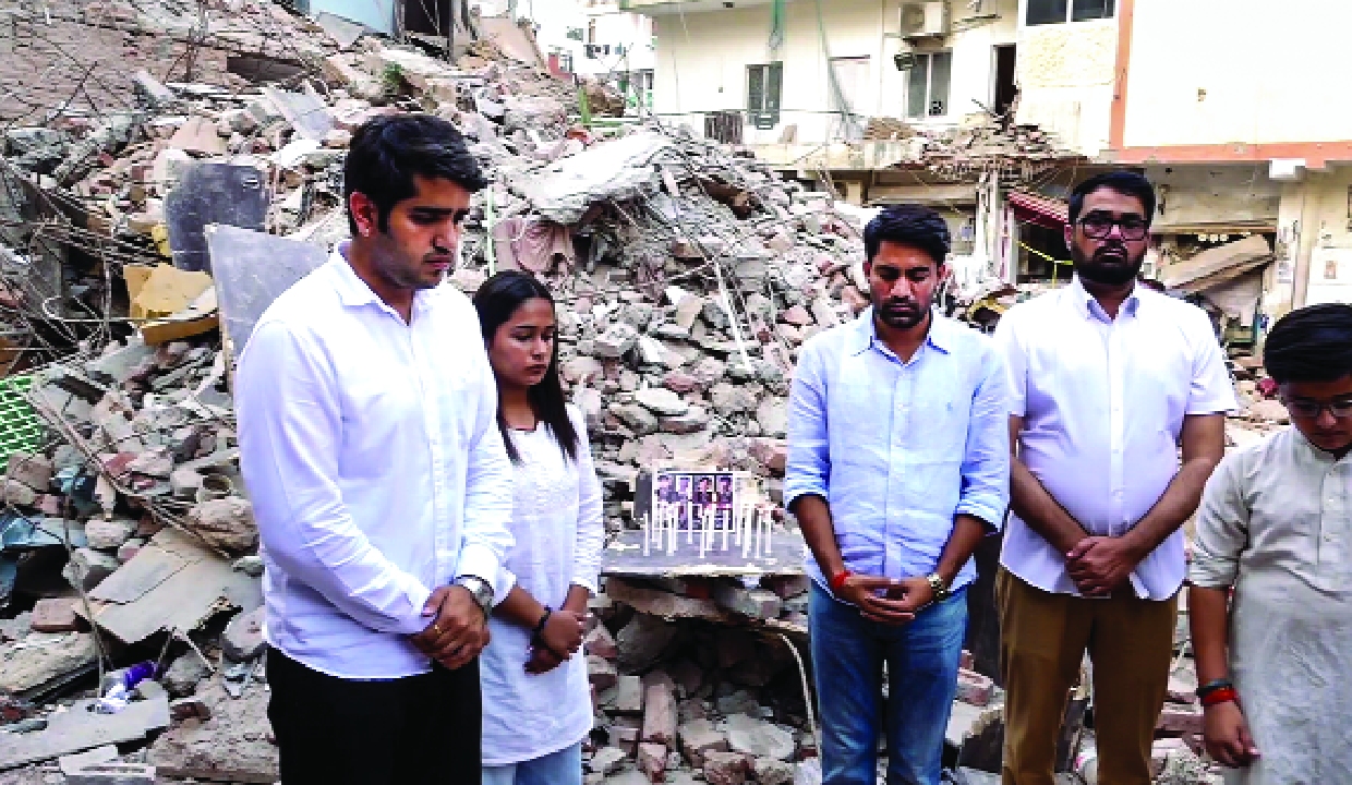 New DUSU panel visits Satya Niketan after building collapse