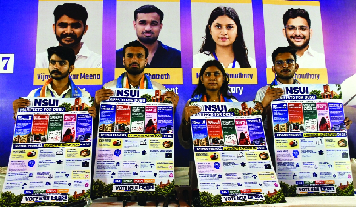 NSUI releases manifesto for DUSU polls