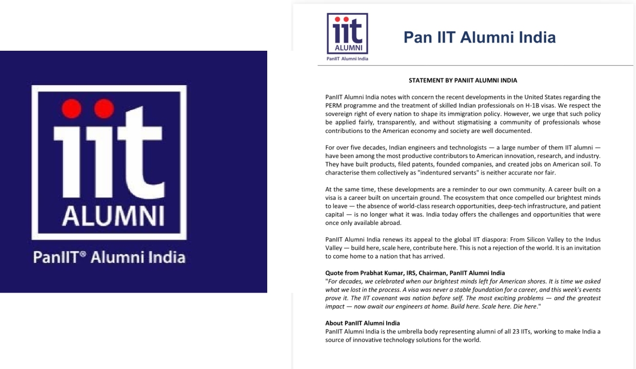 PanIIT Alumni India urges skilled Indian professionals to build careers at home amid US Visa uncertainty
