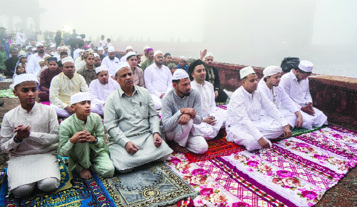People throng mosques for Eid prayers across Capital