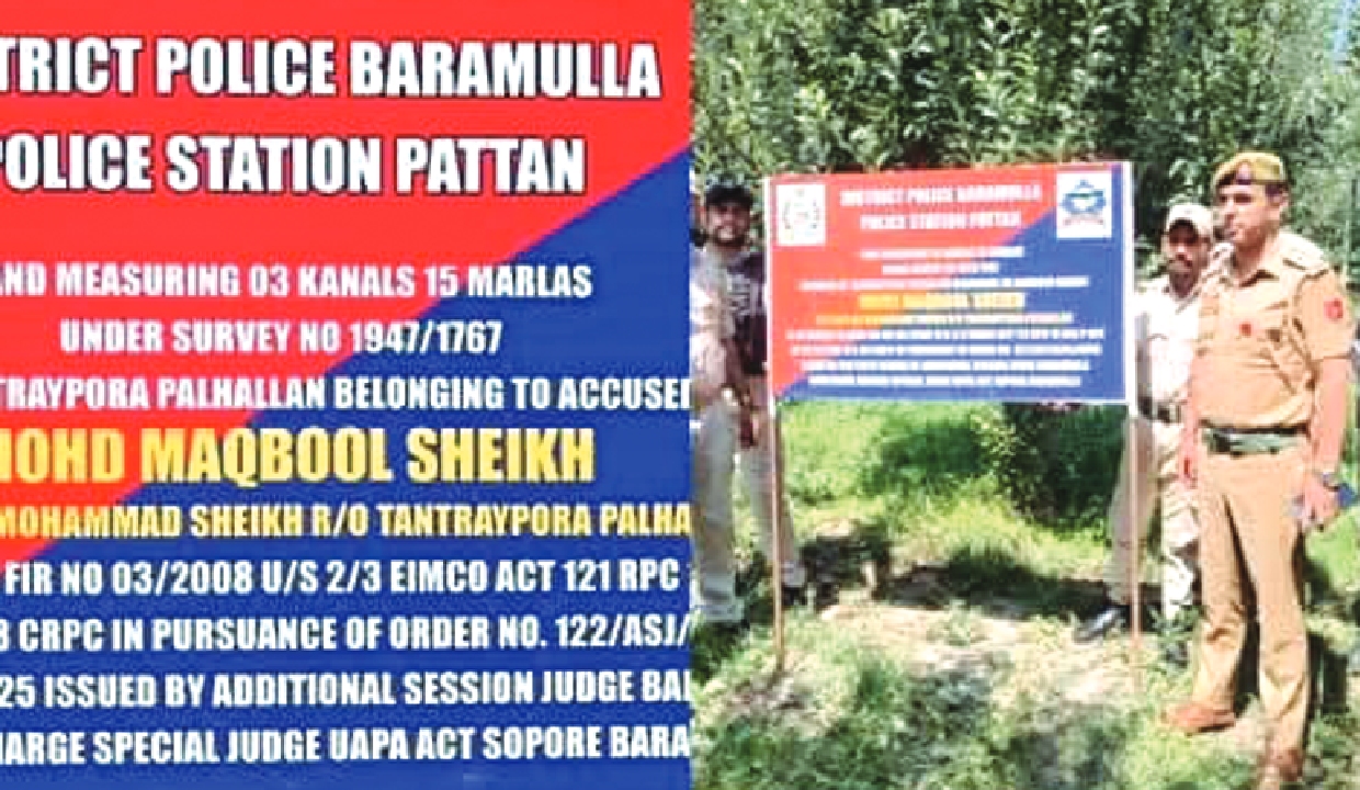 Property of J-K man involved in anti-national activities attached