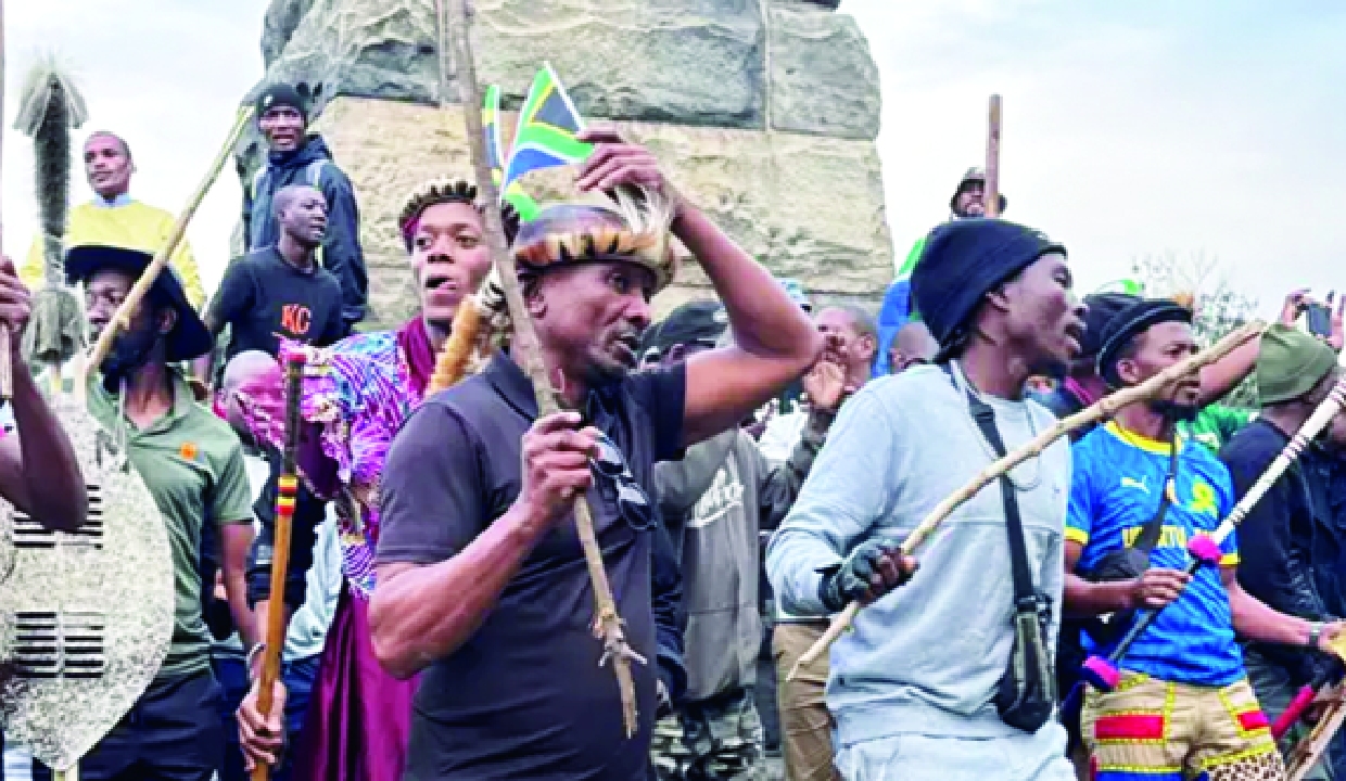Protests in South Africa over illegal migration