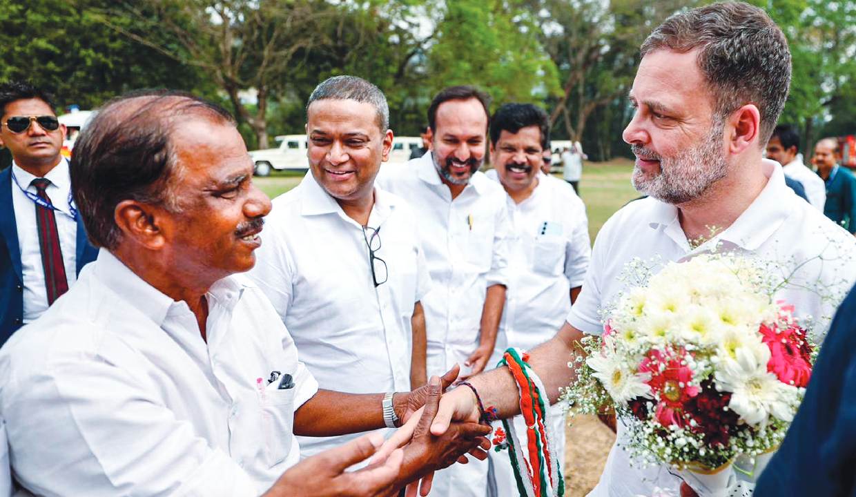 Rahul Gandhi lays foundation stone for 100 houses in Wayanad