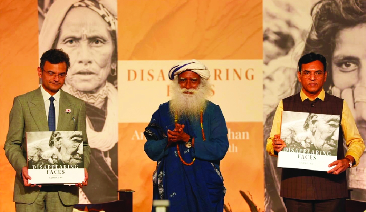 Sadhguru launches new photo essay book Disappearing Faces