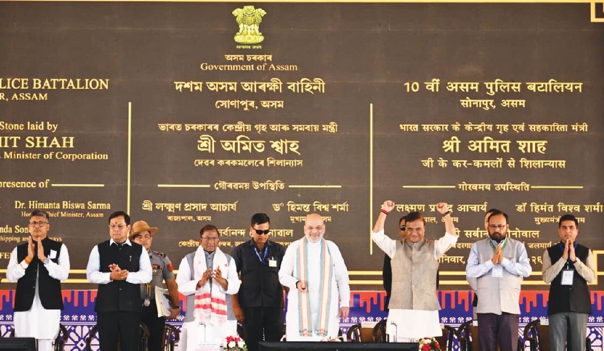 Shah launches new battalion at reclaimed land from encroachers