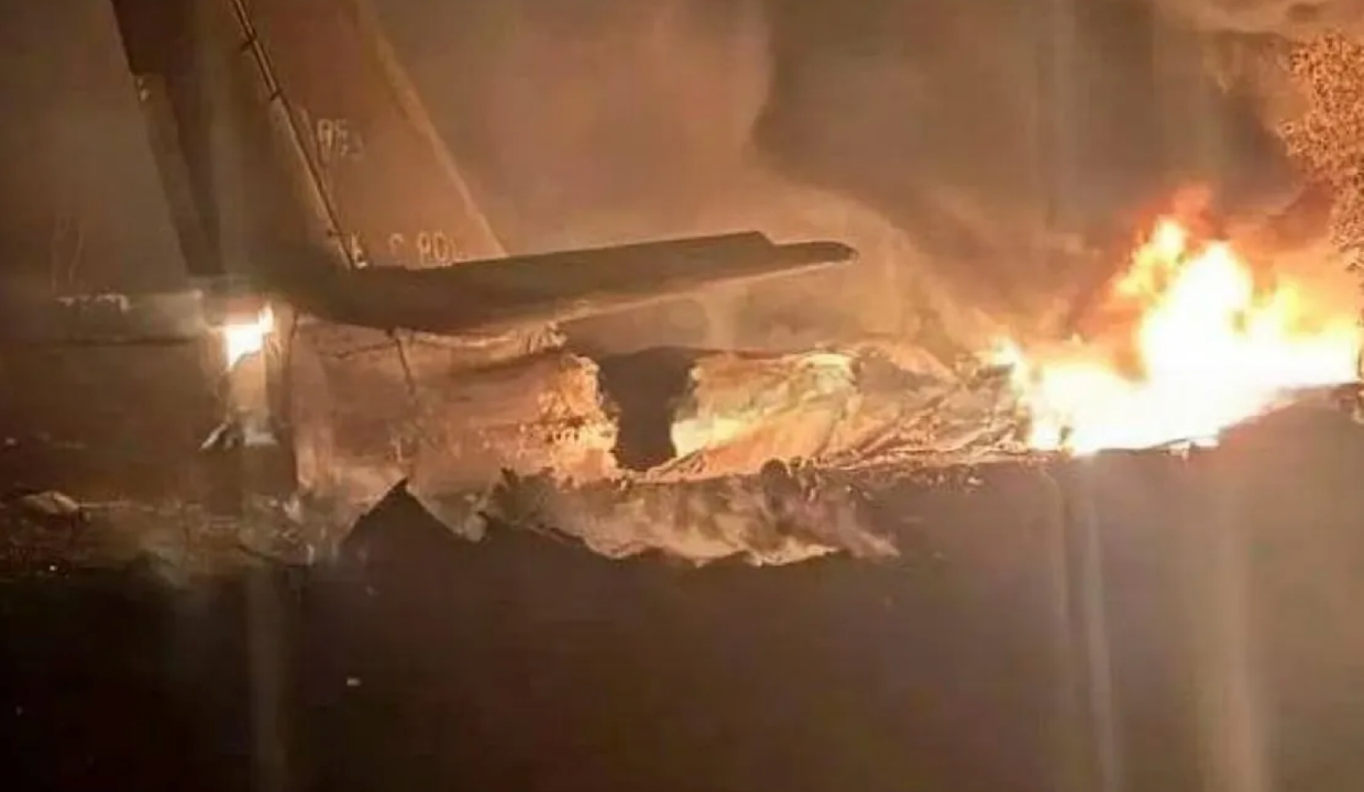 Six crew members killed as Russian Tu-95 bomber crashes during training mission