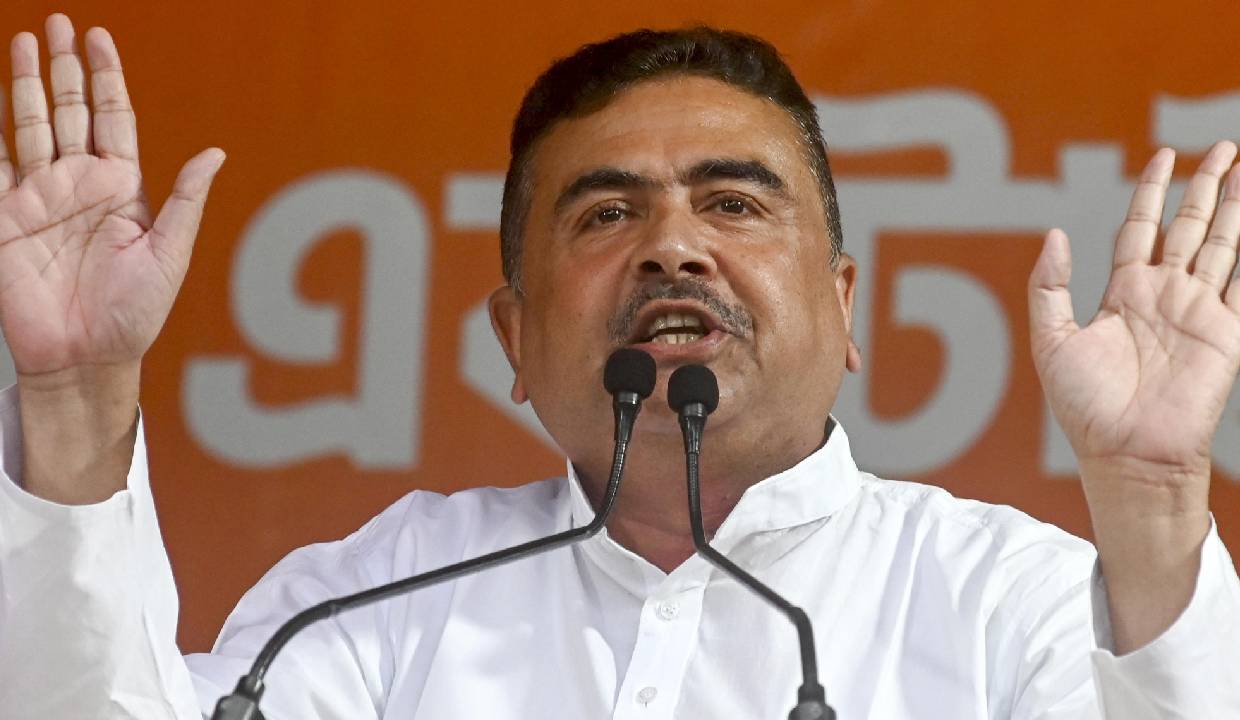 Suvendu Adhikari announces ₹5 fish-rice meals, liquor shop curbs and welfare schemes in Bengal