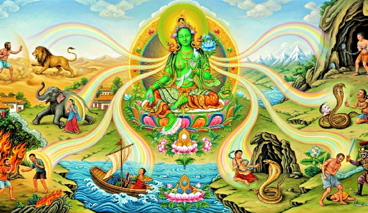 Table with Moral - The Story of Goddess Tara (Buddhist folklore)