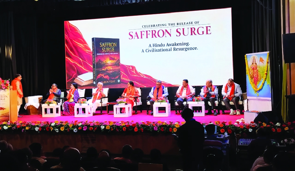 Tarun Vijay’s book Saffron Surge released in Kolkata