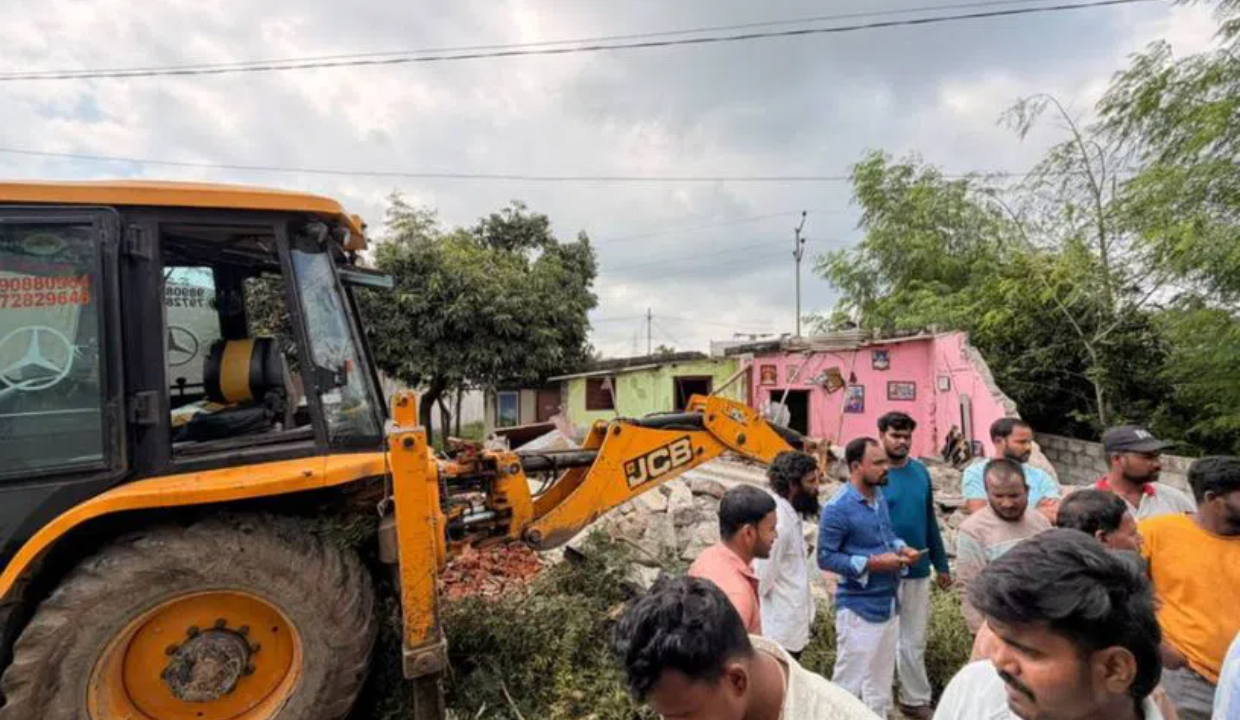Temple demolition triggers protest in Sangareddy’s Kandi