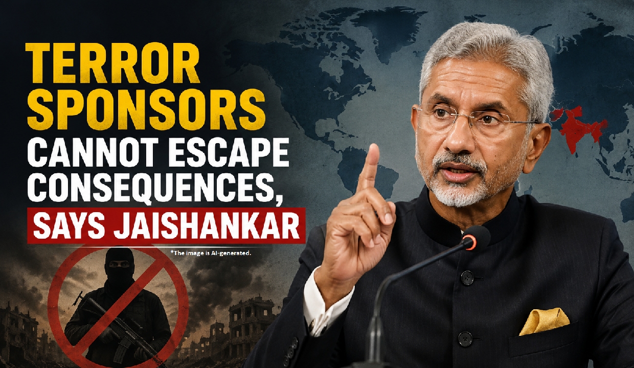 Terror sponsors cannot escape consequences, says Jaishankar