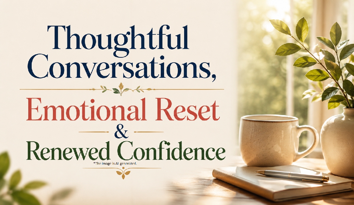Thoughtful Conversations, Emotional Reset & Renewed Confidence