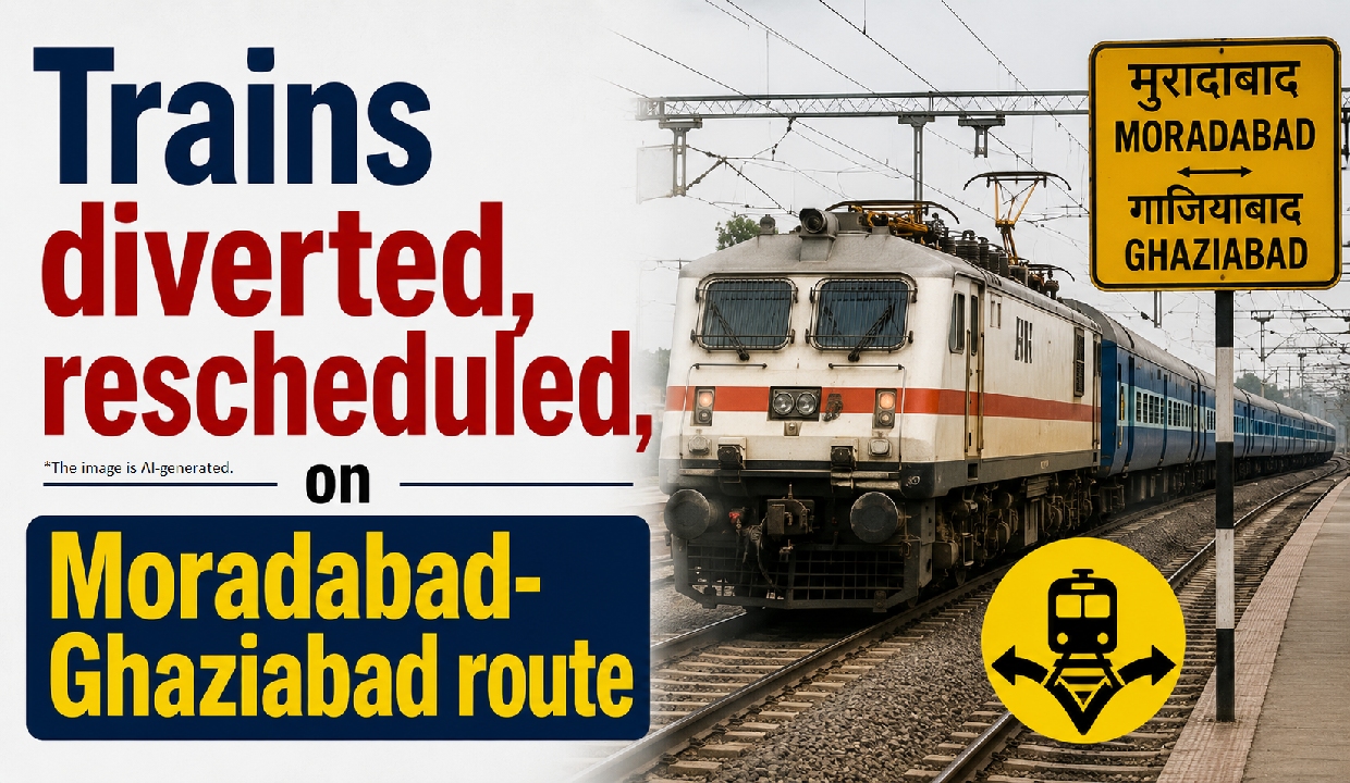 Trains diverted, rescheduled, on Moradabad-Ghaziabad route