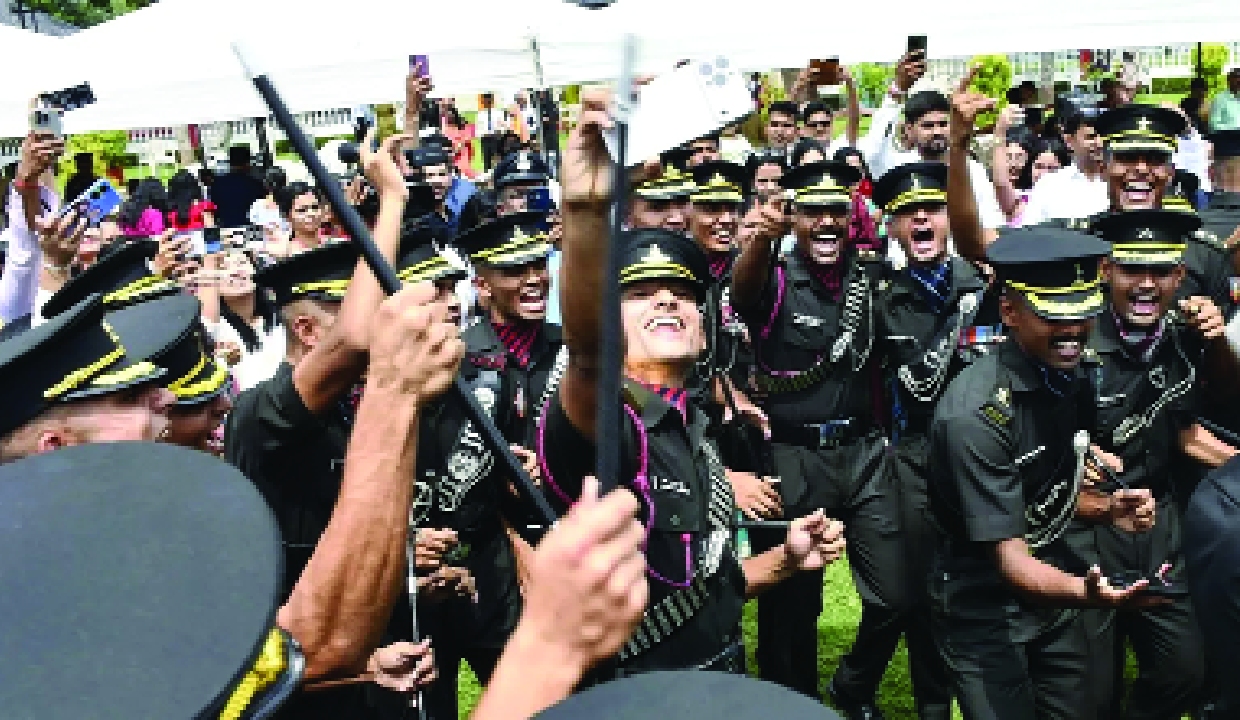 Triumph: 515 cadets, including nine women, commissioned at IMA