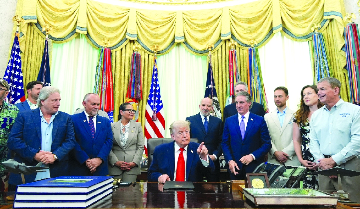 Trump blames Iran for ship strikes