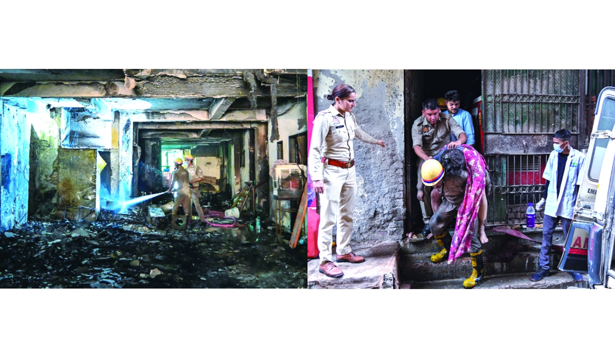 Two killed in Noida building fire, 50 residents evacuated safely