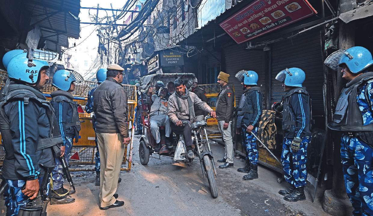 Two more held in Turkman Gate stone-pelting incident
