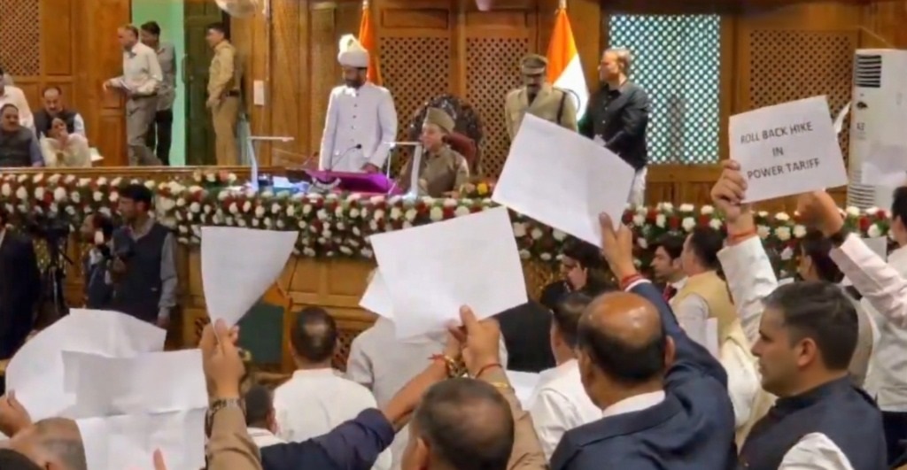 Uproar in J&K Assembly as BJP seeks govt response on public issues