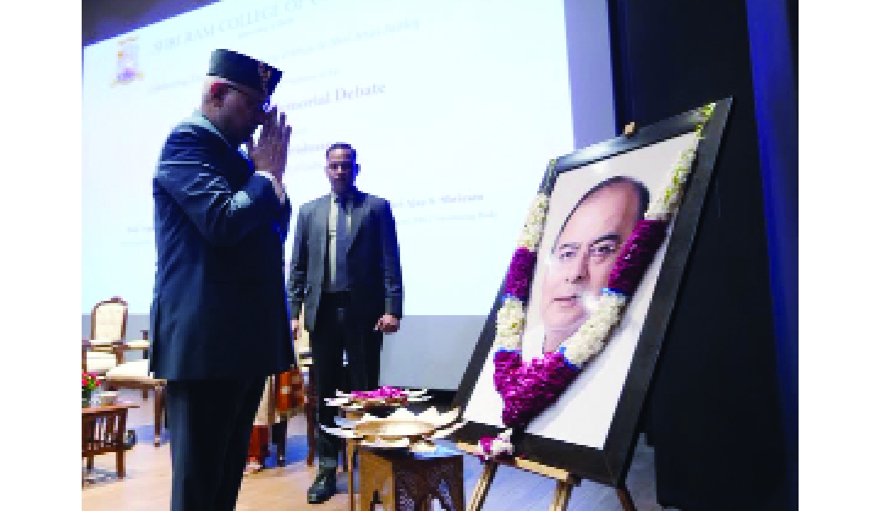 Vice President remembers Arun Jaitley at DU event