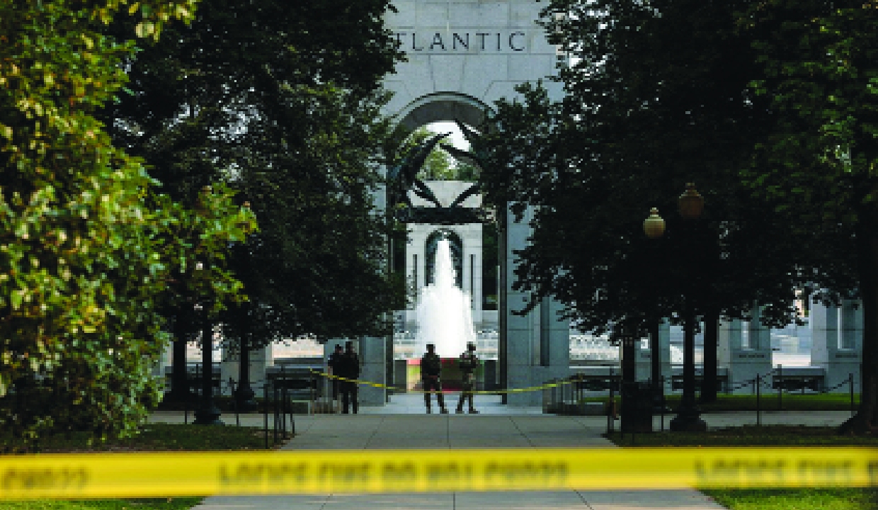 World War II Memorial in Washington vandalised, upsetting Trump