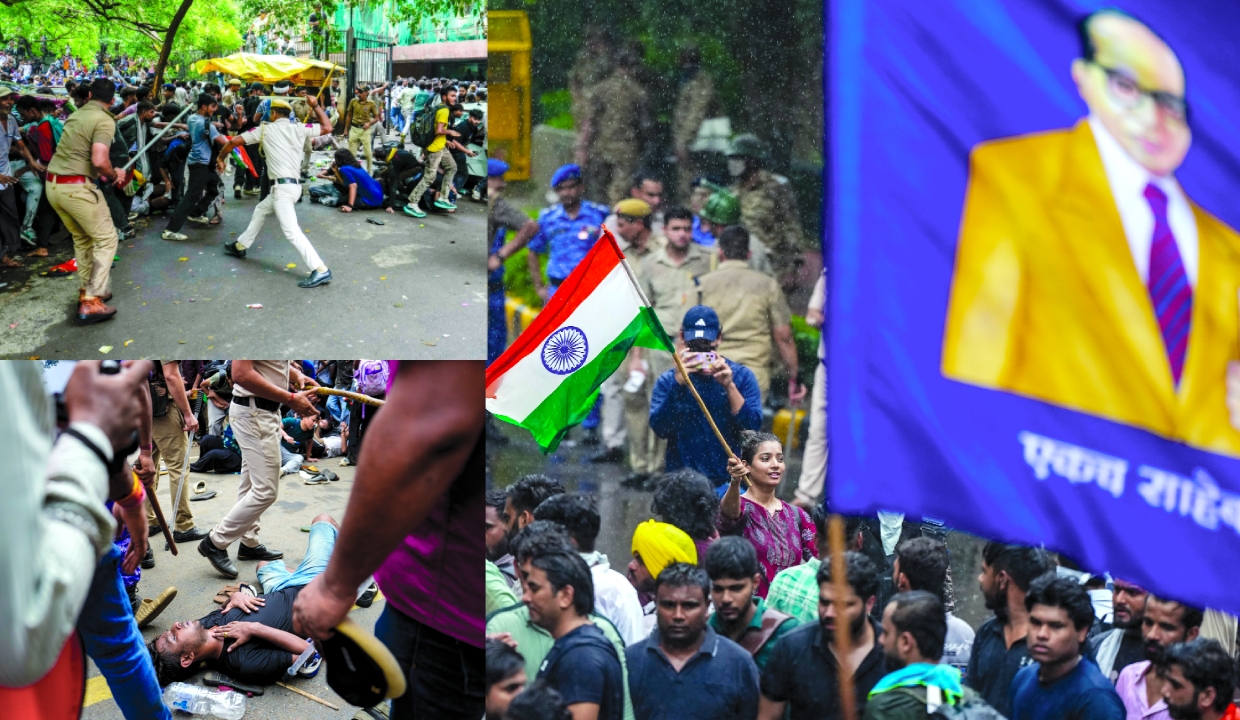Youth take their fight to Parliament, face police action
