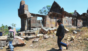 1,000-year-old temple lies battered after Cambodia-Thai border clashes