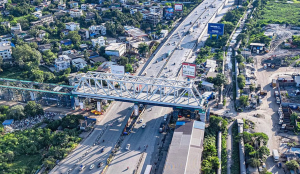 100-metre steel bridge for bullet train project installed in Maharashtra's Thane