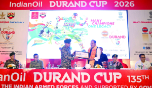 135th IndianOil Durand Cup Trophy Tour reaches Guwahati