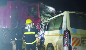 14 people killed in collision between truck and taxi van, says Uganda police