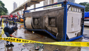 2 Killed after chemical tanker overturns and crushes autorickshaw in Thane