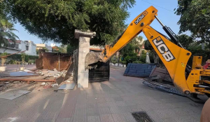 20 illegal commercial structures on Govt land demolished in Gurugram
